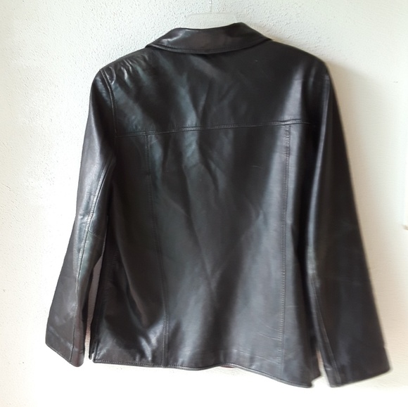 Black Leather Jacket 😎 - Picture 5 of 7